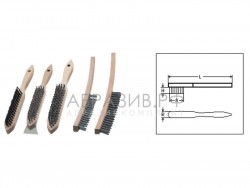 специальные щетки с деревянной ручкой для угловых швов