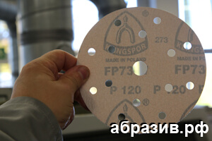 круг шлифовальный на липучке FP73 W Klingspor
